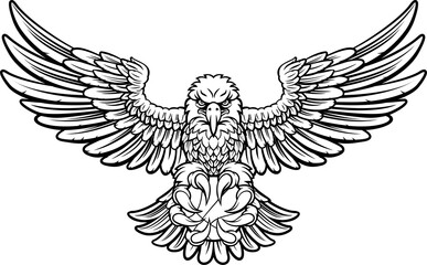 Eagle Basketball Sports Mascot