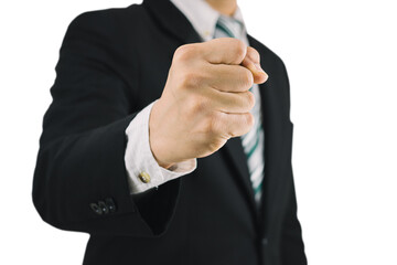Business man fist handful of business successes png