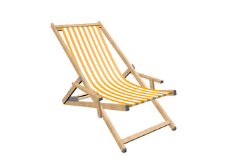 3d rendering of resealable deck chair
