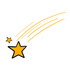 doodle falling star