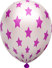 realistic chrome balloon 3d