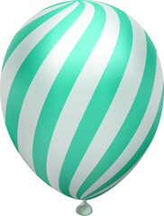 realistic chrome balloon 3d