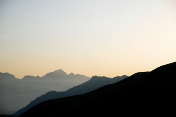 Sunset in Pyrenees
