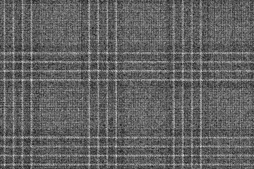 grungy ragged old fabric texture of classic mens wool suit, down scarf, light gray stripes on dark gray, checkered gingham seamless ornament for plaid tablecloths shirts tartan clothes dresses bed - 530838463