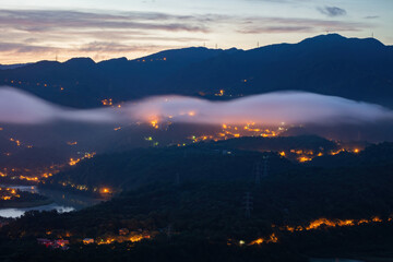 Superb sunrise landscape from Zhitan area
