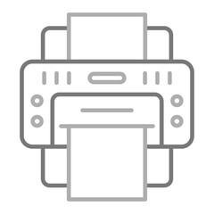 Printer Greyscale Line Icon