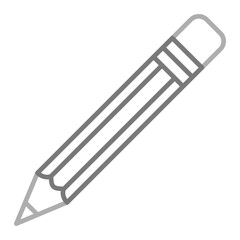 Pencil Greyscale Line Icon