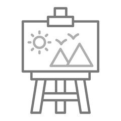 Canvas Greyscale Line Icon