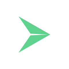 icon vector origami cursor for business