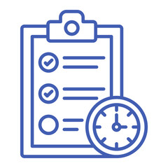 Agenda Multicolor Line Icon