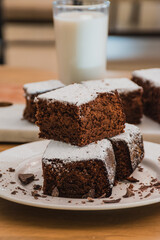 Brownies con azucar