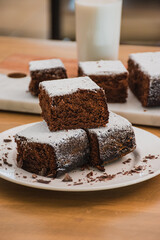 Brownies con azucar glass
