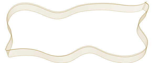 frame with bow and  ribbon. Decorative holiday frame.