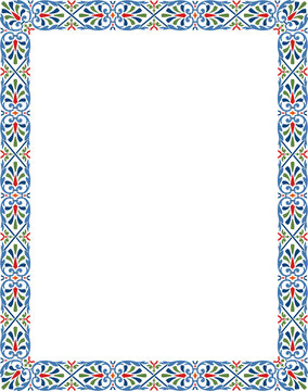 abstract border design inspired by traditional central European ornament