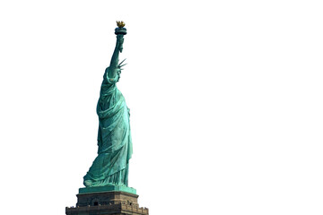 Statue of liberty New york city usa isolated on white