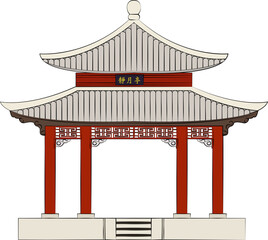 Chinese Traditional Architecture Building pavilion