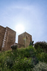 Fototapeta na wymiar Castle tower at Mertola, Portugal