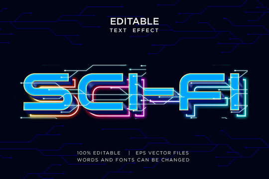 Sci-fi Text Effect