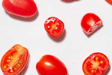 Tomate cerise frais sain rouge fruit légume 