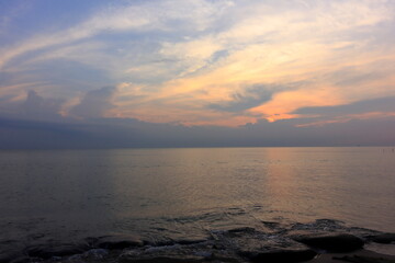 set of pictures of the beauty of nature in the morning