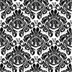 モノクロフローラルパターンテクスチャ_35