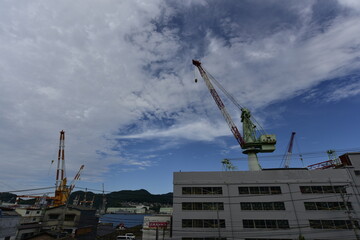 長崎　造船所のある風景