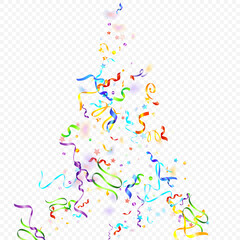 ribbon spiral confetti carnival color shine gift