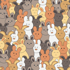 Obraz premium cute kids seamless pattern design