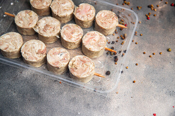 food offal meat kebab Troyes pork  fresh dish healthy meal food snack on the table copy space food background