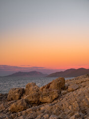 sunset on the beach