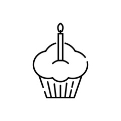 Candy icon. Outline design