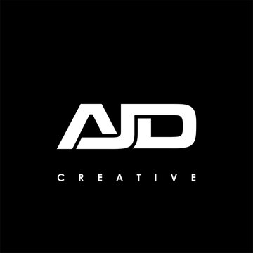 AJD Letter Initial Logo Design Template Vector Illustration