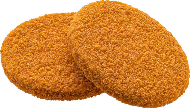 Fishcake burger isolated