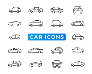 delivery by car icon in different style vector illustration. two colored and black delivery by car vector icons designed in filled, outline, line and stroke style can be used for web, mobile, ui