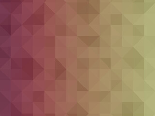 The background is in dark red tones. Multicolored pixel background. Abstract texture of triangles, mosaic pattern.