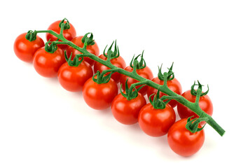 cherry tomatoes on white background