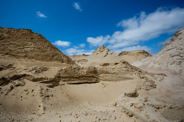 sand dunes on the north sea