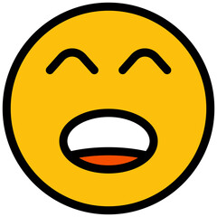 annoyed and nervous face emoji illustration