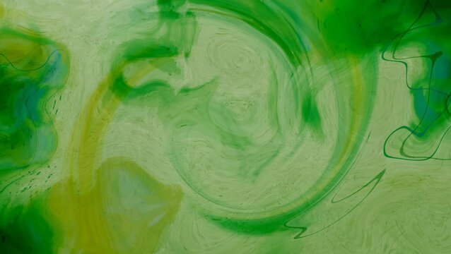 abstract green color liquid  background