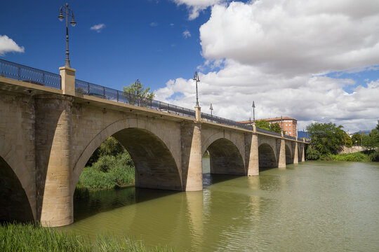 The Stone Bridge of Logrono in Logroño