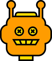 robot head avatar illustration