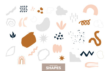 Fototapeta premium Colorful Abstract Vector Shapes Set
