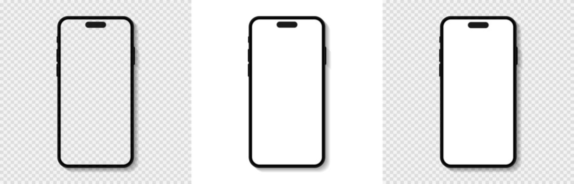 Mockup Iphone 14, 14pro. Vector illustration