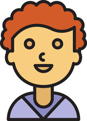 Obraz premium boy character avatar illustration