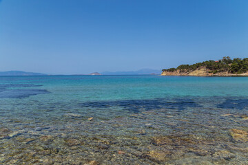 The coast of Aegina island