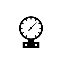 Pressure gauge plumbing icon isolated on white background