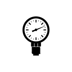 Pressure gauge plumbing icon isolated on white background
