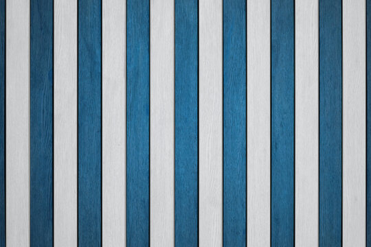 Arranged pattern White and Blue wooden planks board background makes you feel relax with fun in the same thime.