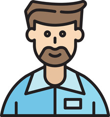 male character avatar illustration