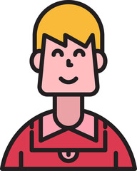 boy student avatar illustration